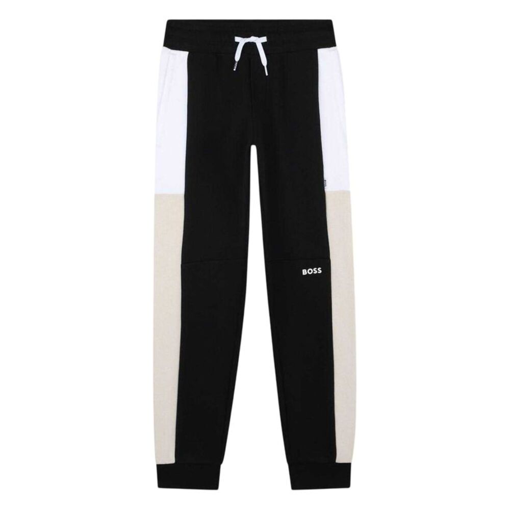 Boss Childrens/Kids Colour Block Sweatpants / Black
